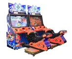 Motorradrenn-Arcade-Automat für zwei-Spieler